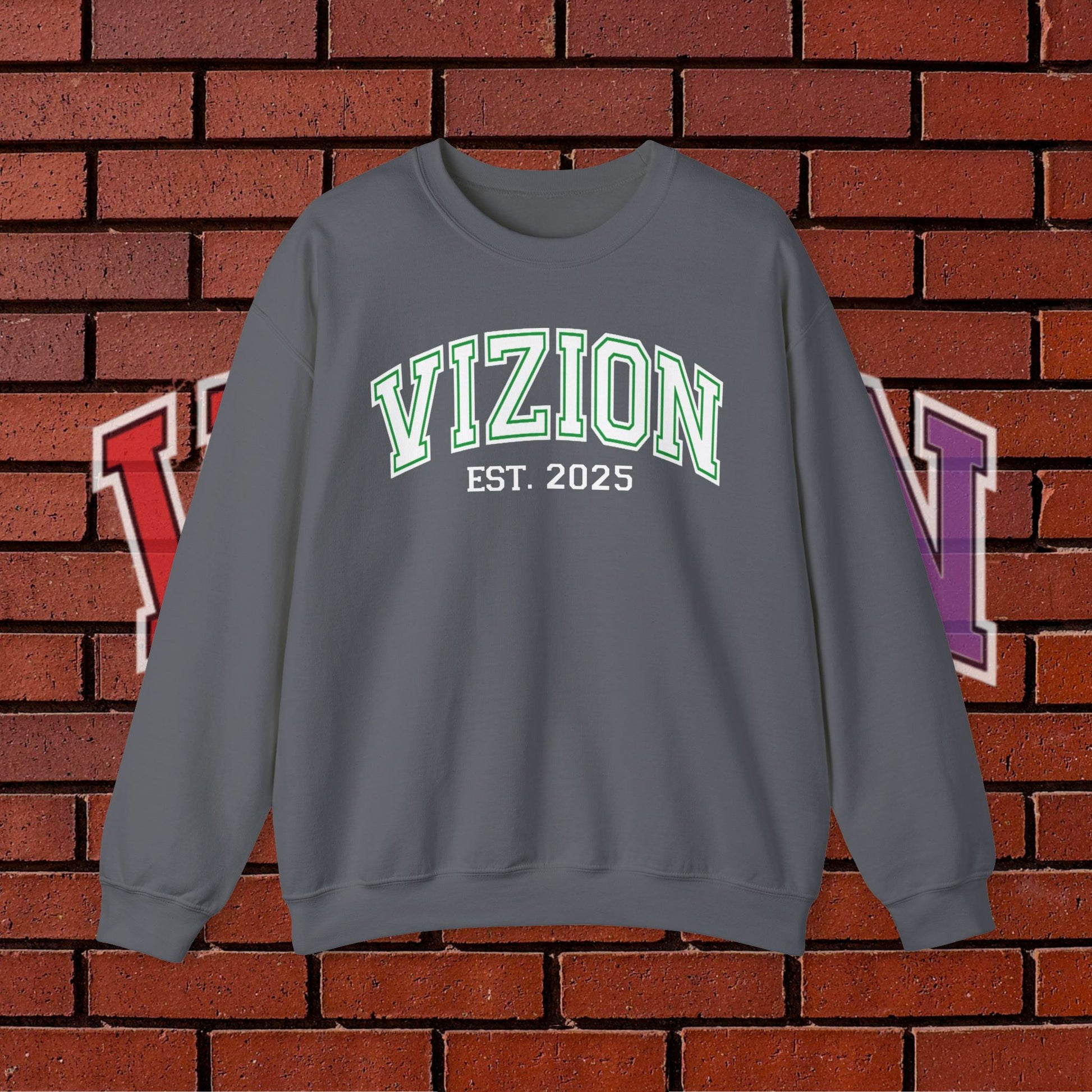 Collegiate VIZION (Green) Crewneck Sweatshirt