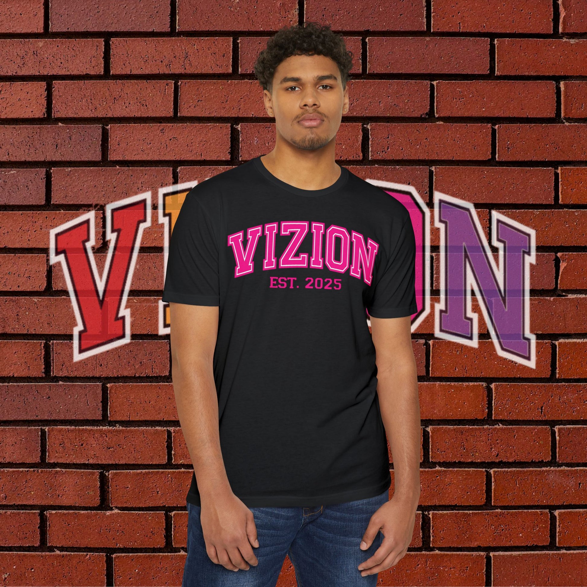 Collegiate VIZION (Pink) Unisex T-Shirt