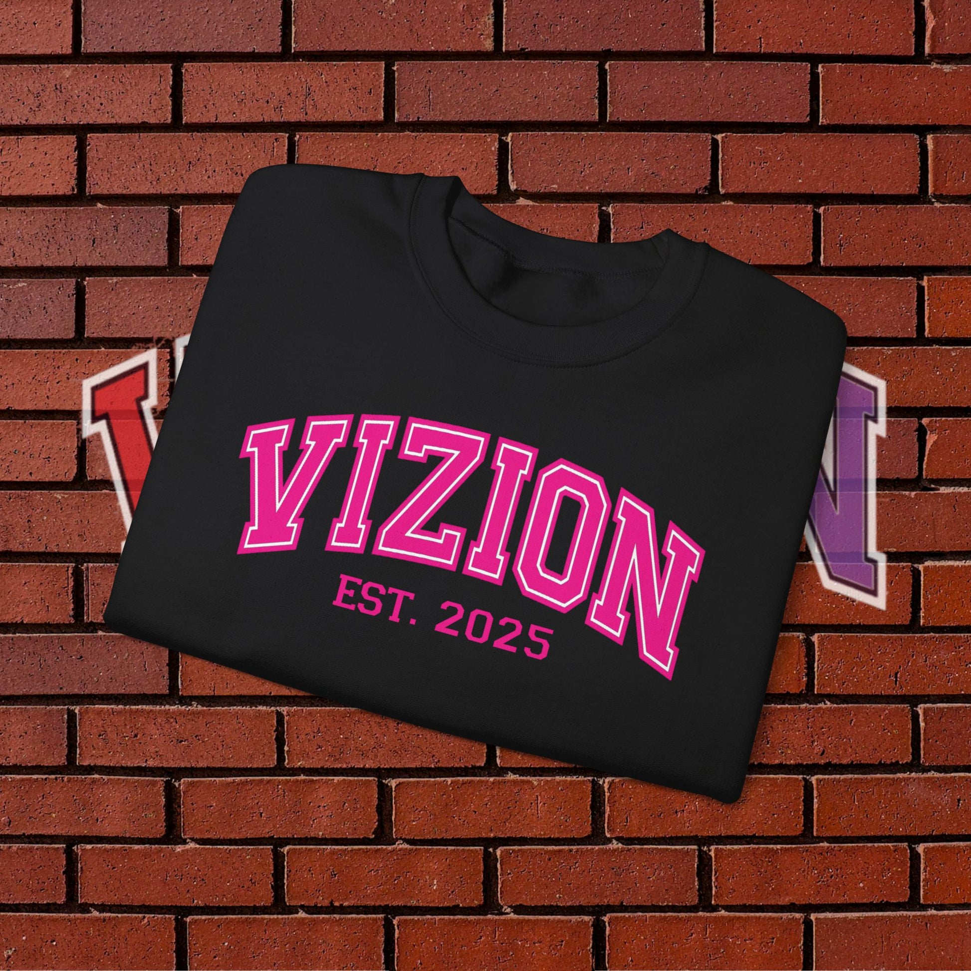 Collegiate VIZION (Pink) Crewneck Sweatshirt