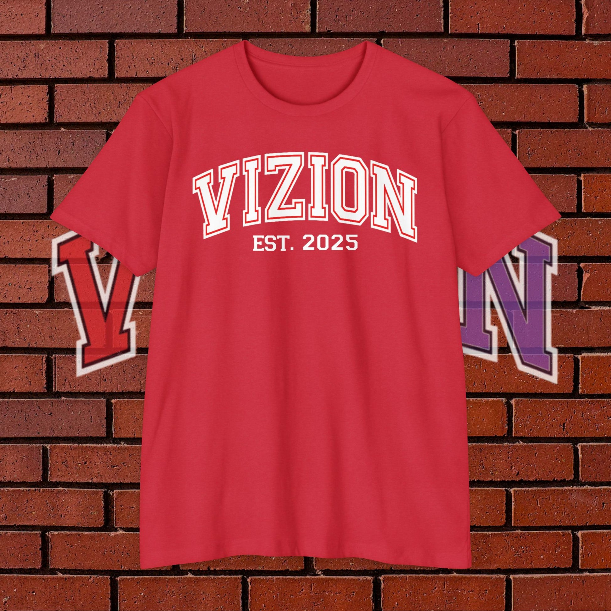 Collegiate VIZION (Red) Unisex T-Shirt
