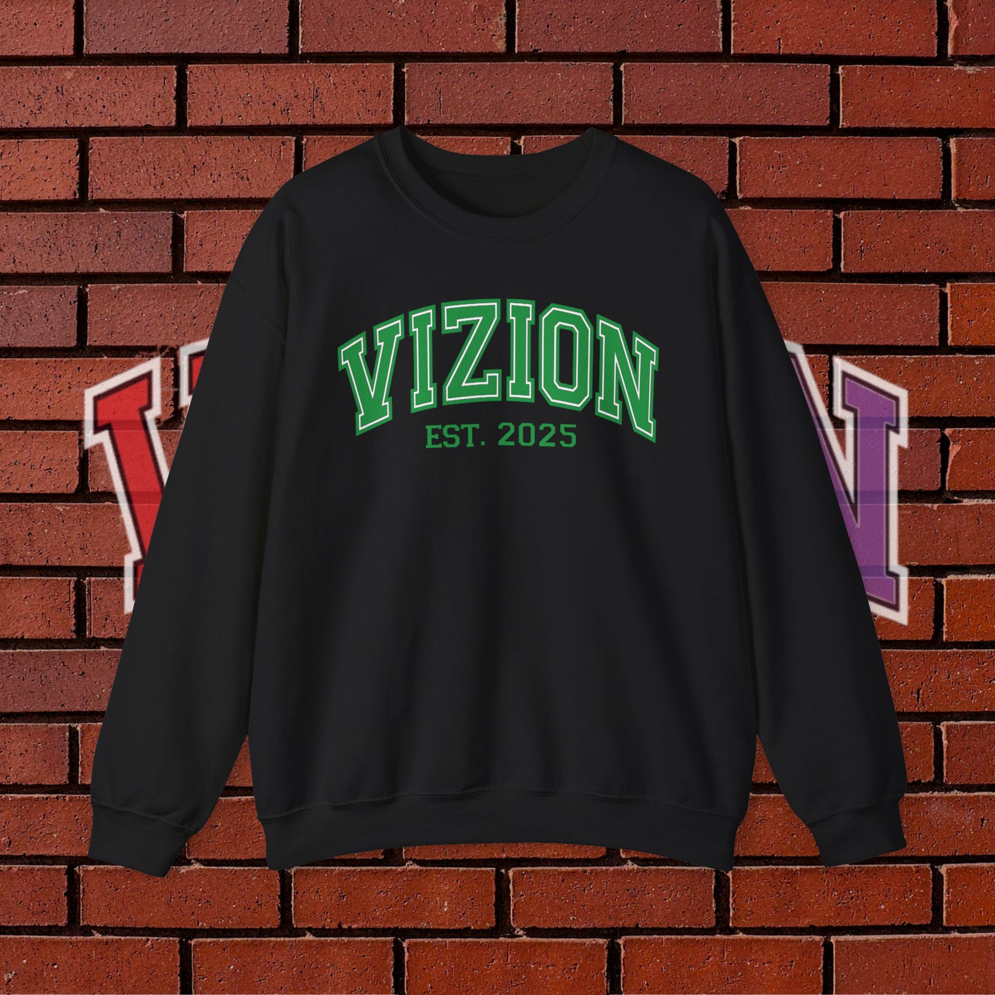 Collegiate VIZION (Green) Crewneck Sweatshirt