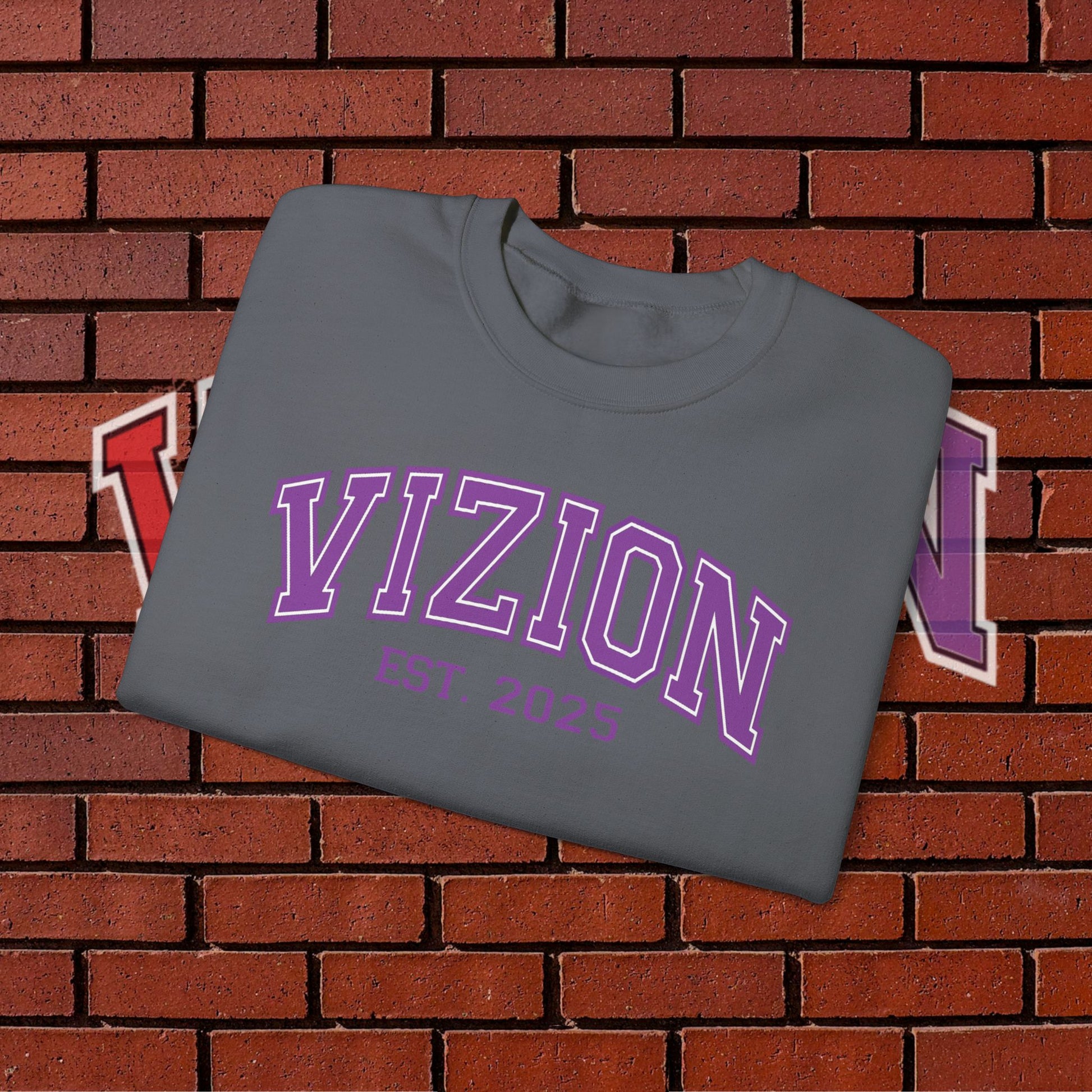 Collegiate VIZION (Purple) Crewneck Sweatshirt
