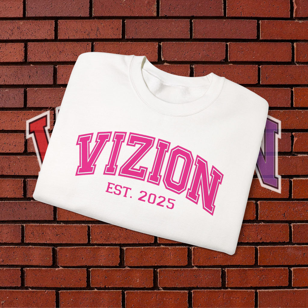 Collegiate VIZION (Pink) Crewneck Sweatshirt