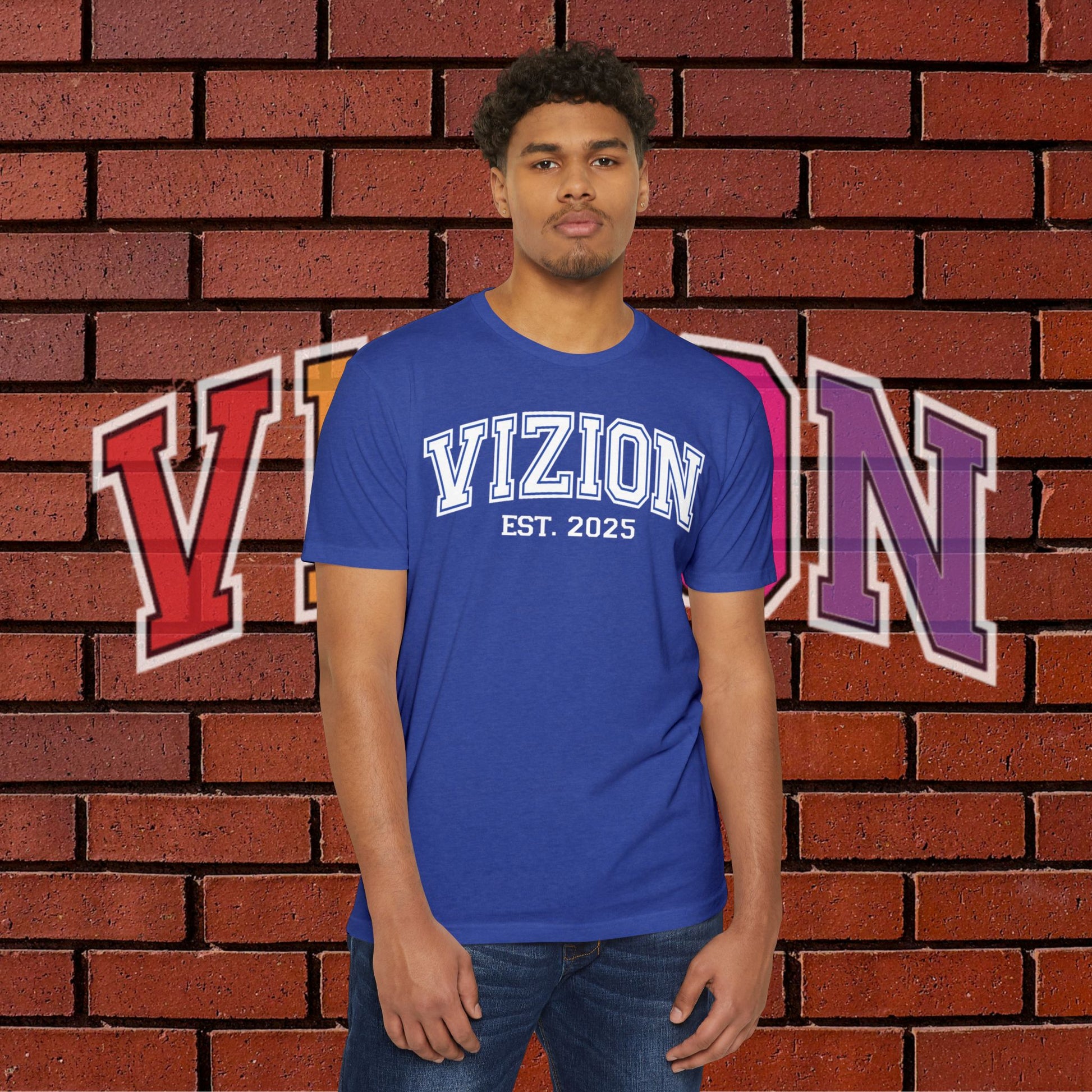 Collegiate VIZION (Blue) Unisex T-Shirt