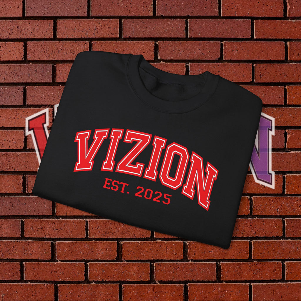 Collegiate VIZION (Red) Crewneck Sweatshirt