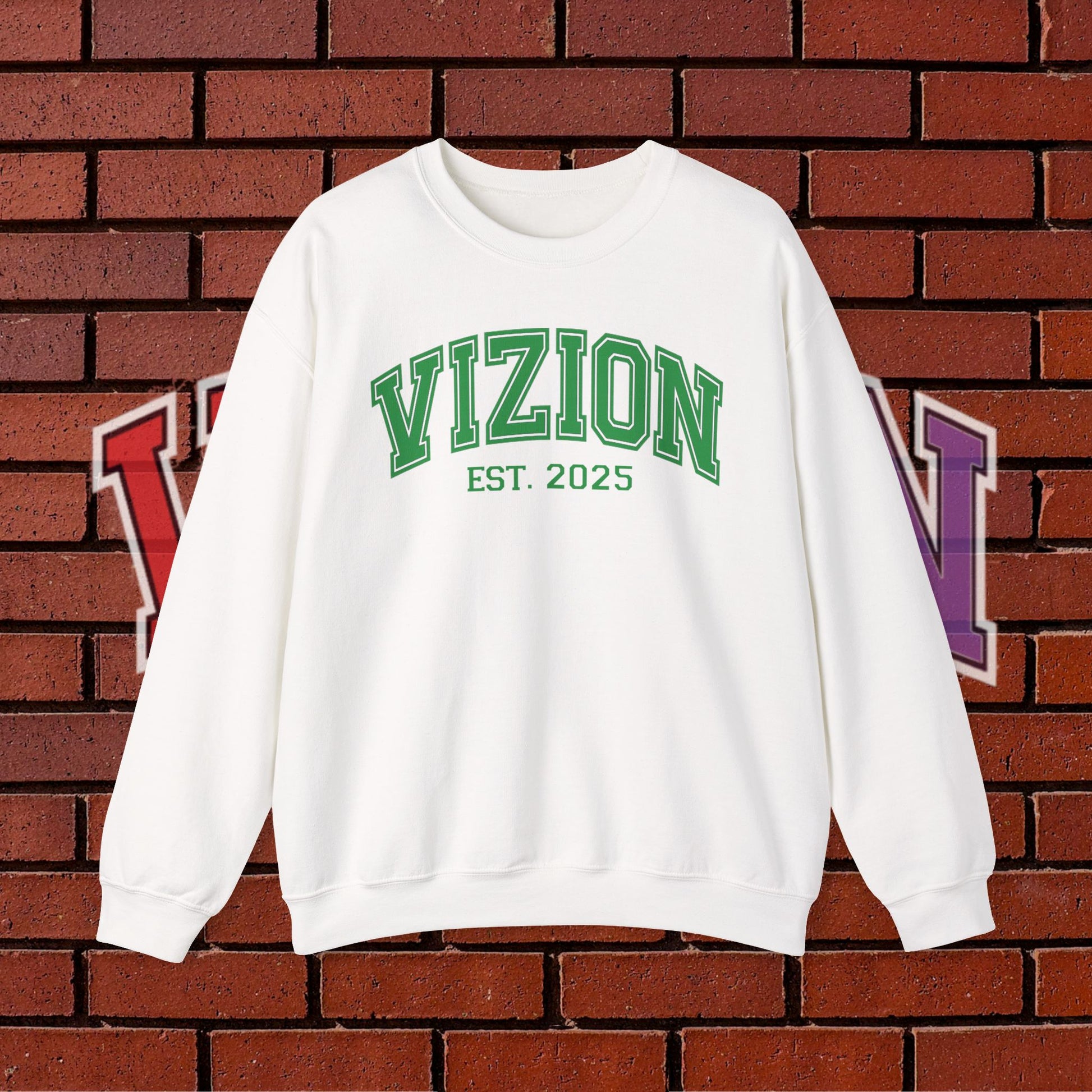 Collegiate VIZION (Green) Crewneck Sweatshirt