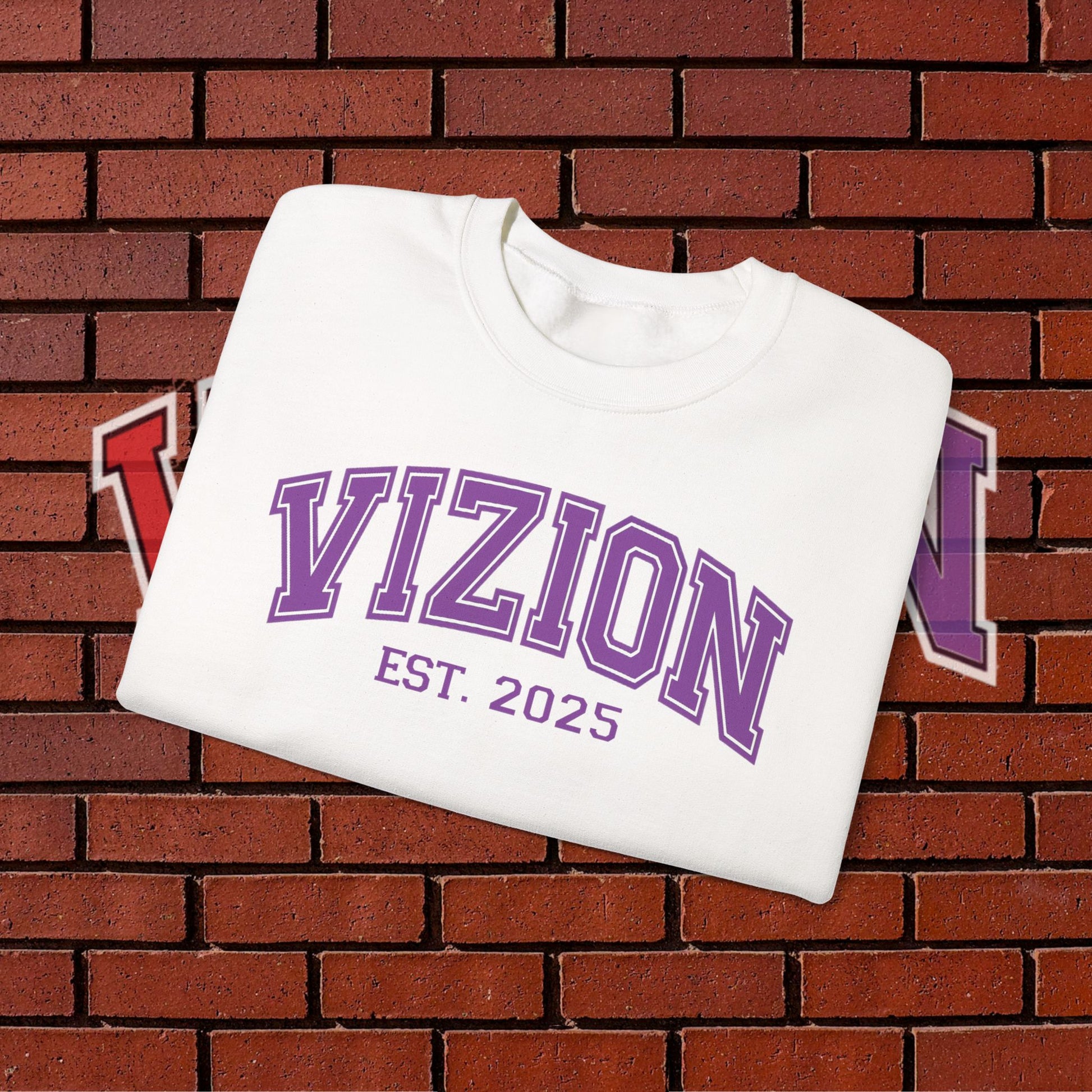 Collegiate VIZION (Purple) Crewneck Sweatshirt