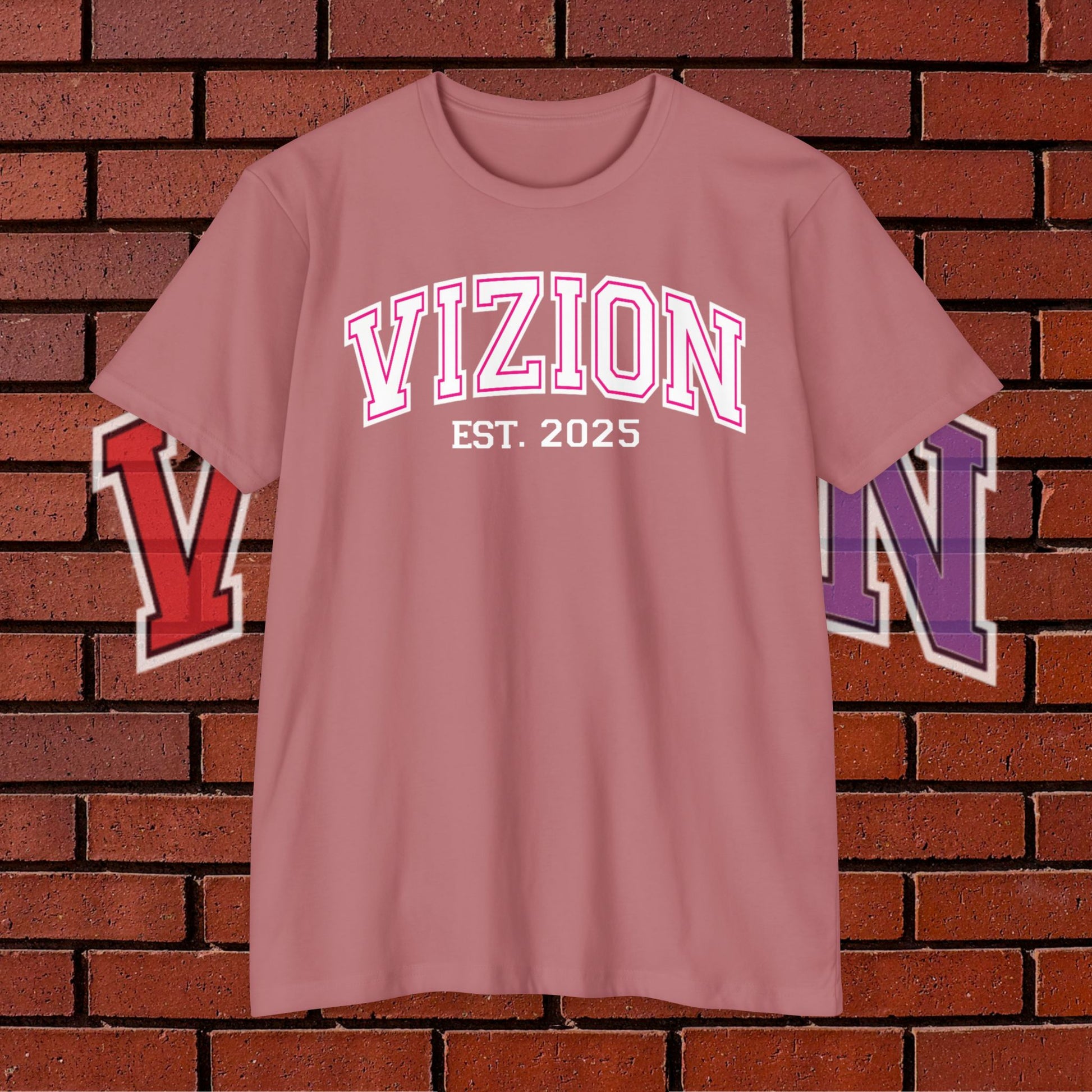 Collegiate VIZION (Pink) Unisex T-Shirt