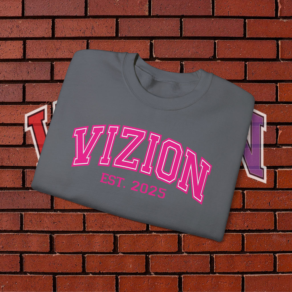 Collegiate VIZION (Pink) Crewneck Sweatshirt