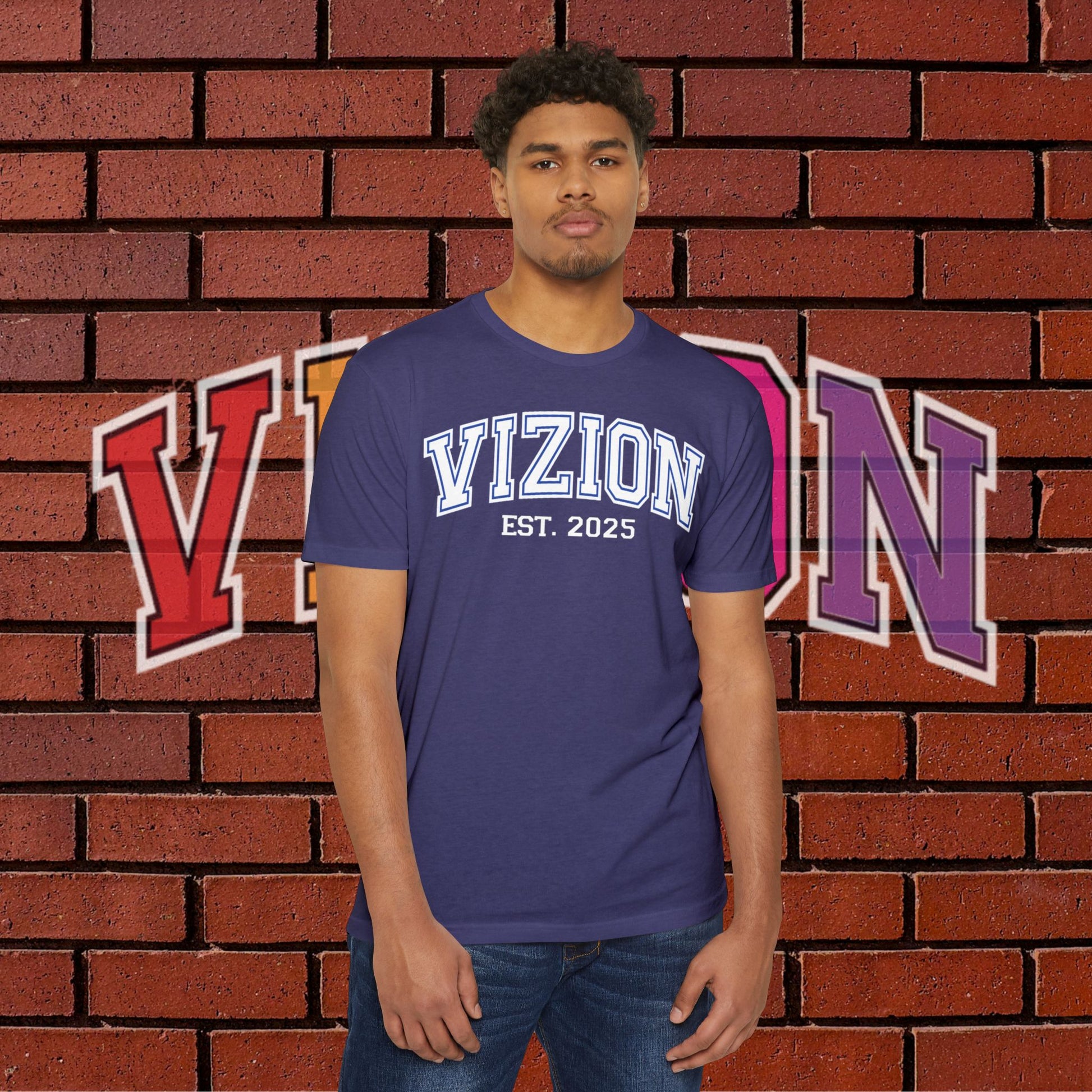 Collegiate VIZION (Blue) Unisex T-Shirt