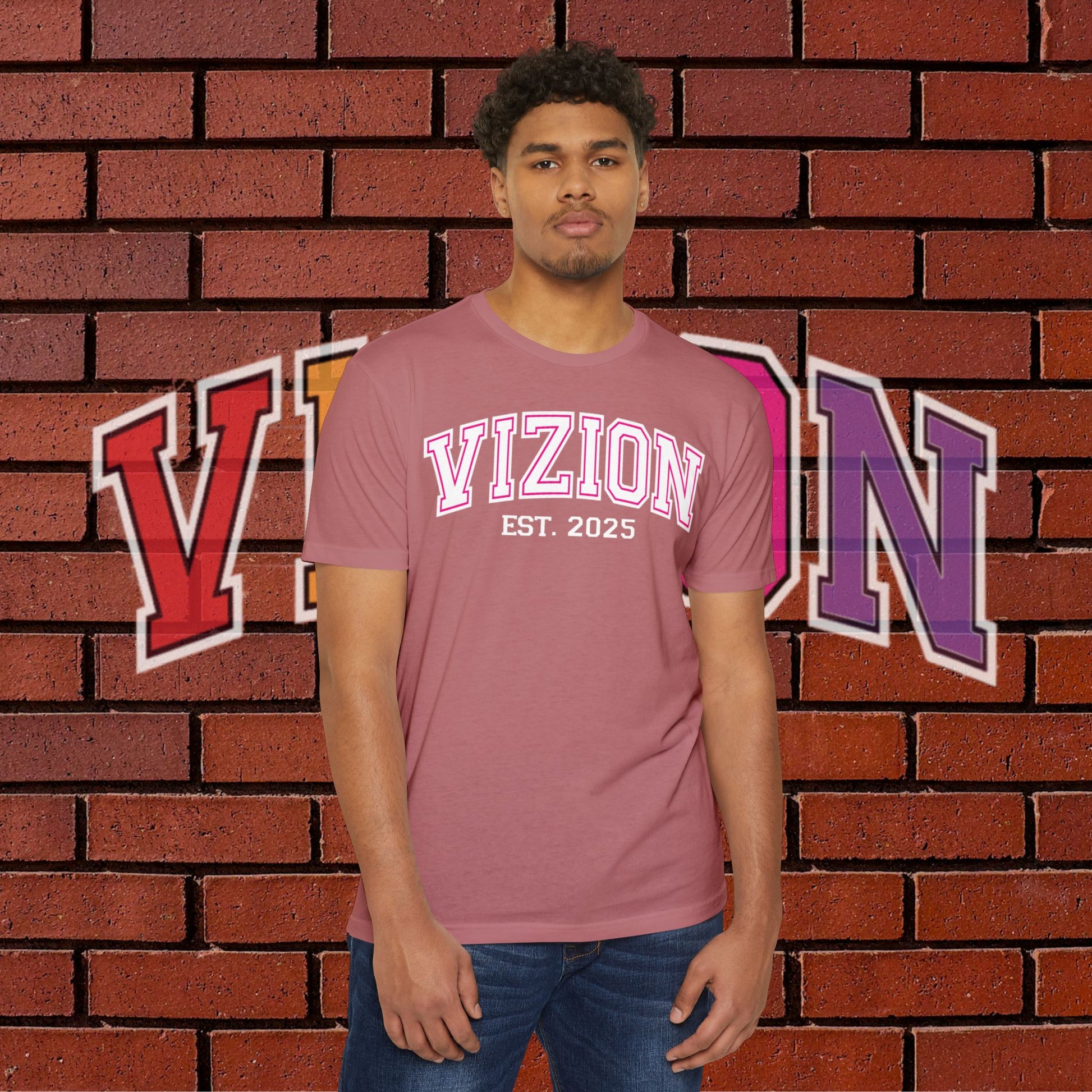 Collegiate VIZION (Pink) Unisex T-Shirt