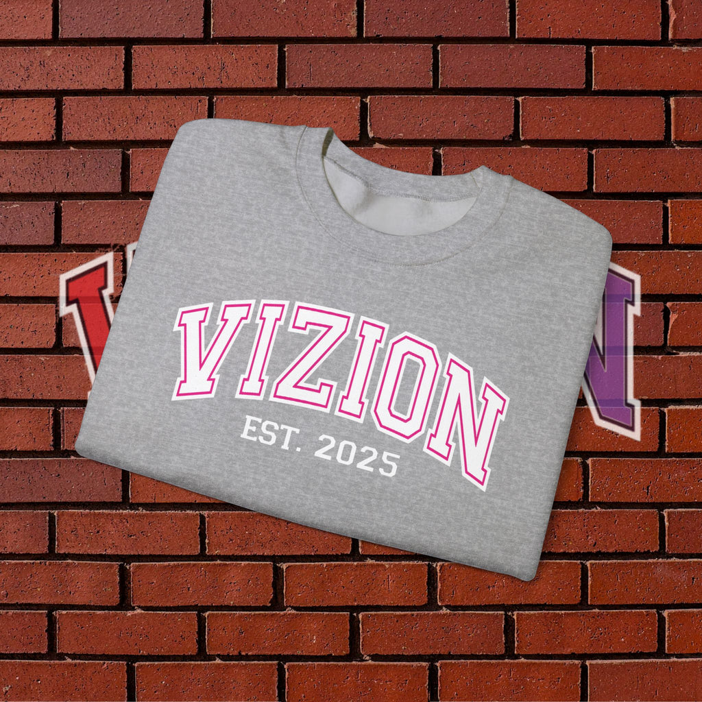 Collegiate VIZION (Pink) Crewneck Sweatshirt
