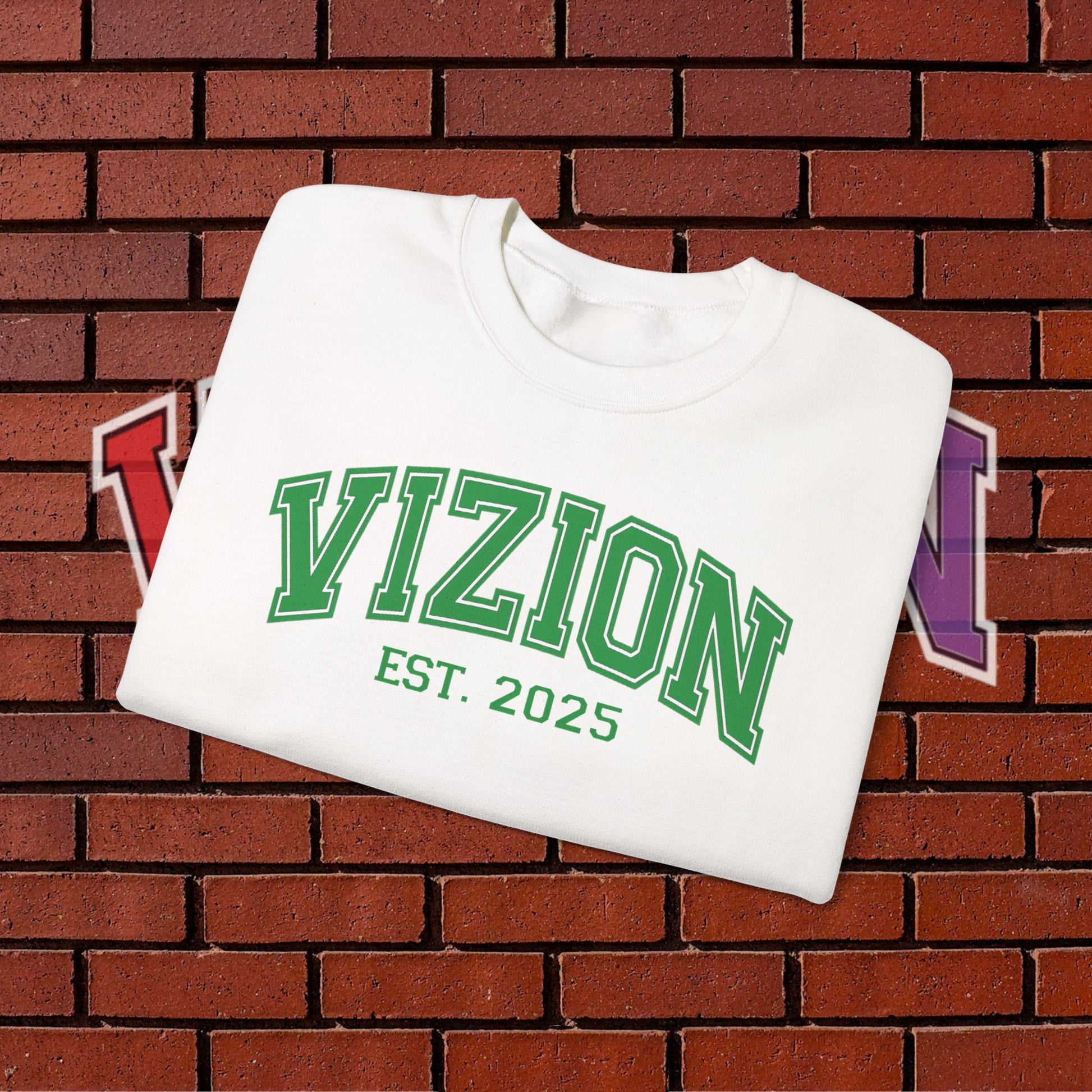 Collegiate VIZION (Green) Crewneck Sweatshirt
