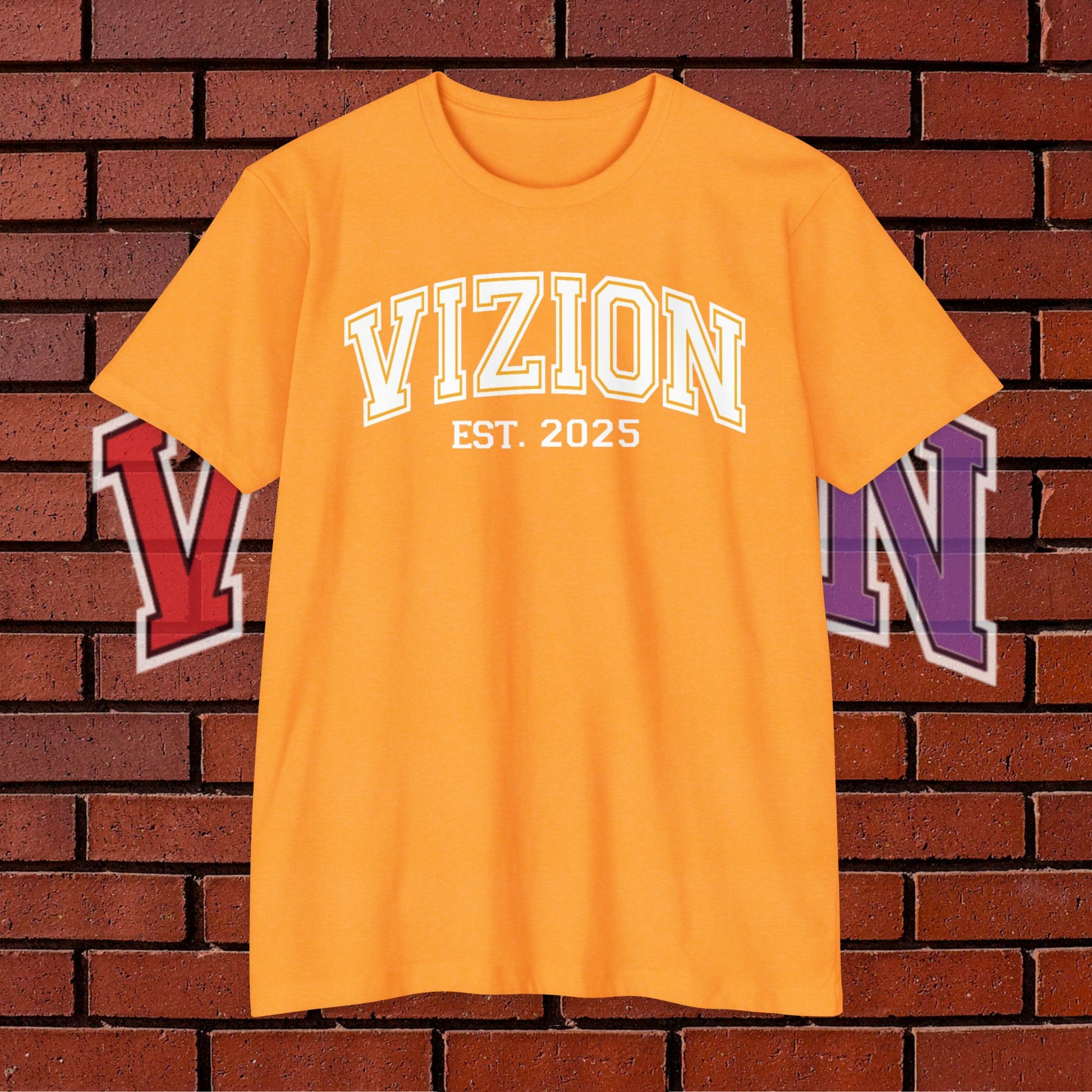 Collegiate VIZION (Orange) Unisex T-Shirt