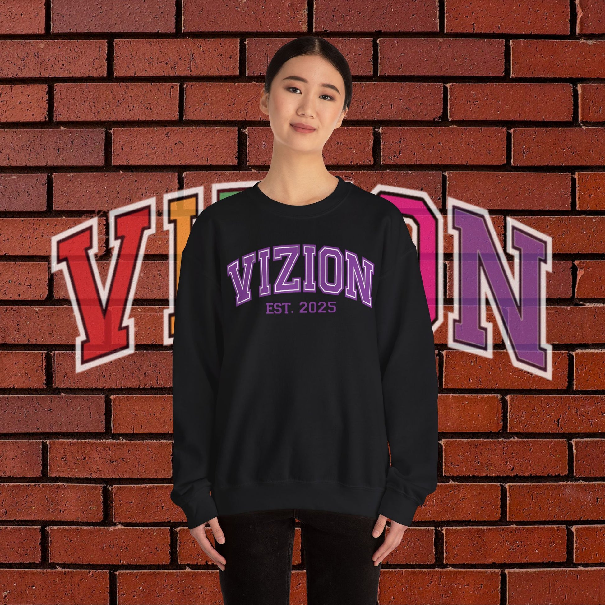 Collegiate VIZION (Purple) Crewneck Sweatshirt
