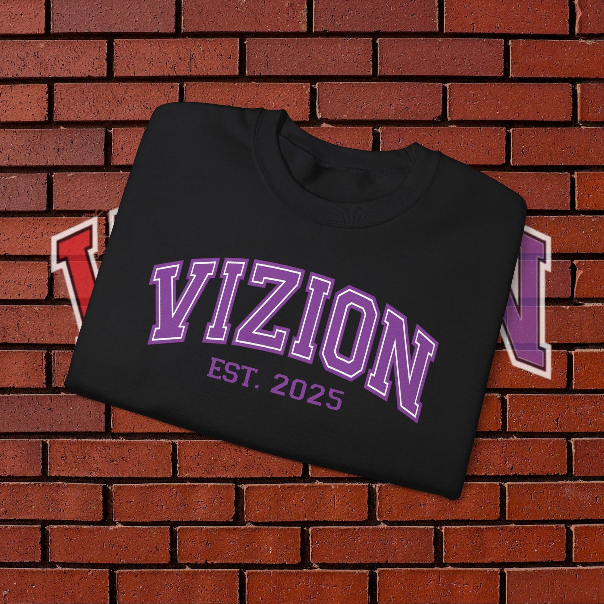 Collegiate VIZION (Purple) Crewneck Sweatshirt