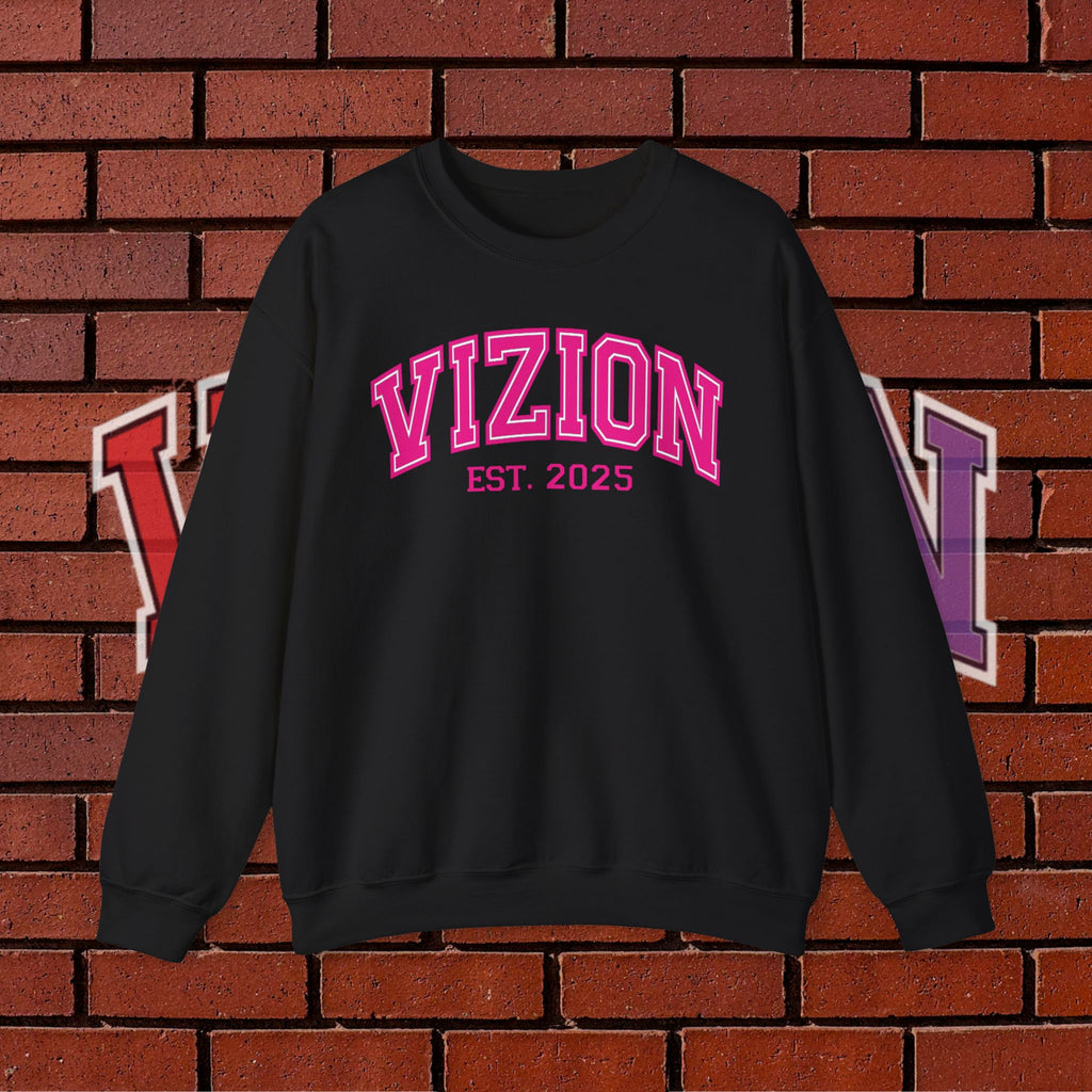Collegiate VIZION (Pink) Crewneck Sweatshirt
