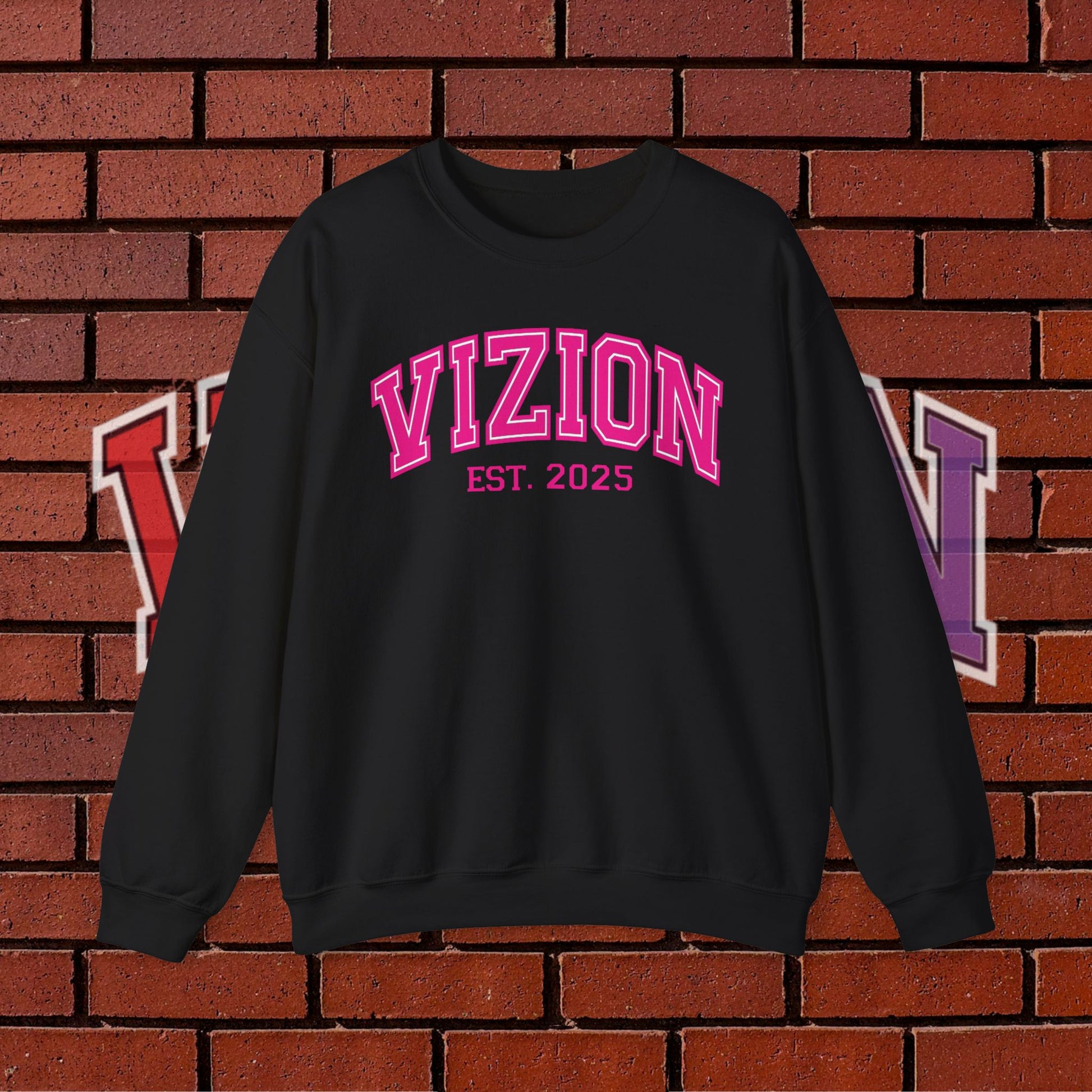 Collegiate VIZION (Pink) Crewneck Sweatshirt