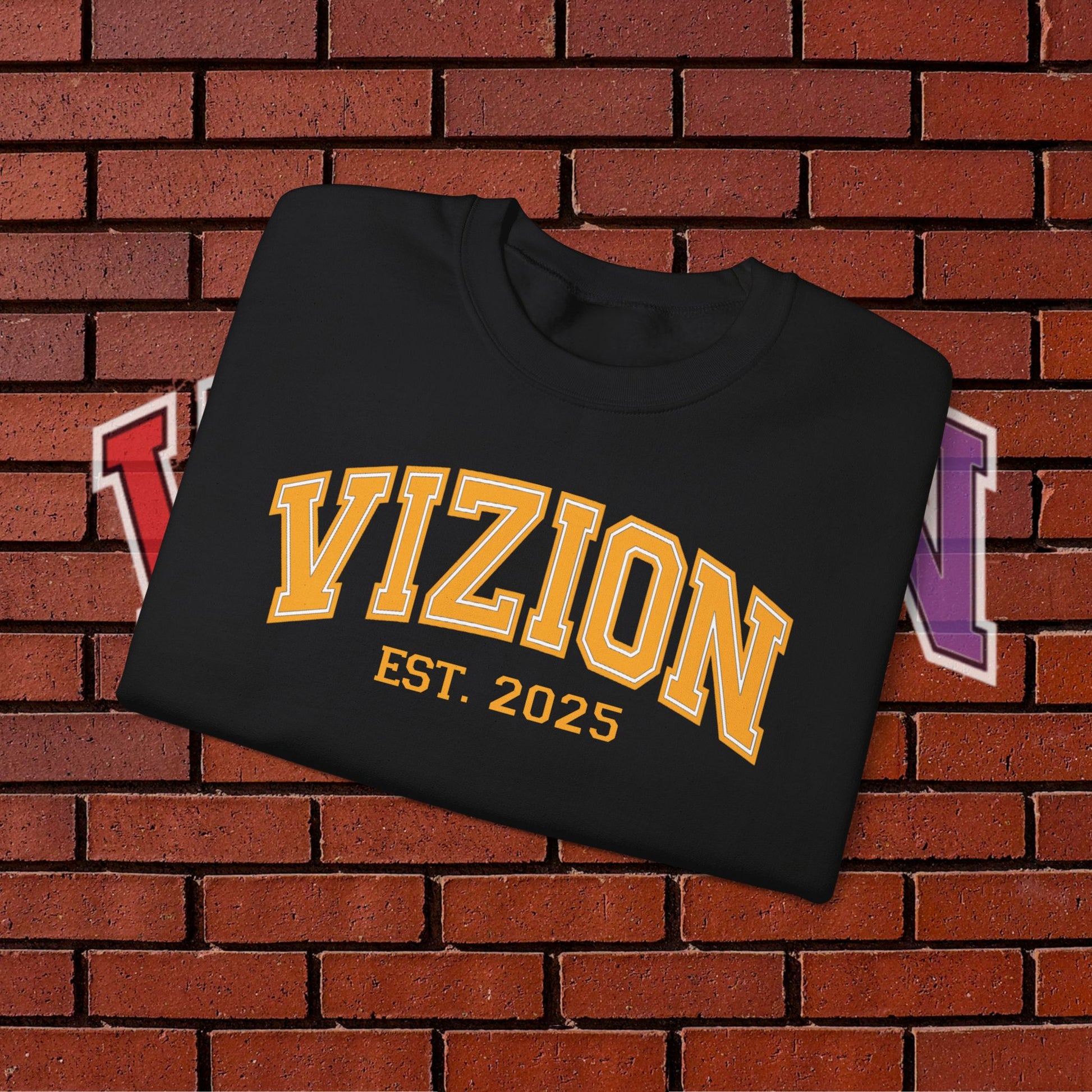 Collegiate VIZION (Orange) Crewneck Sweatshirt