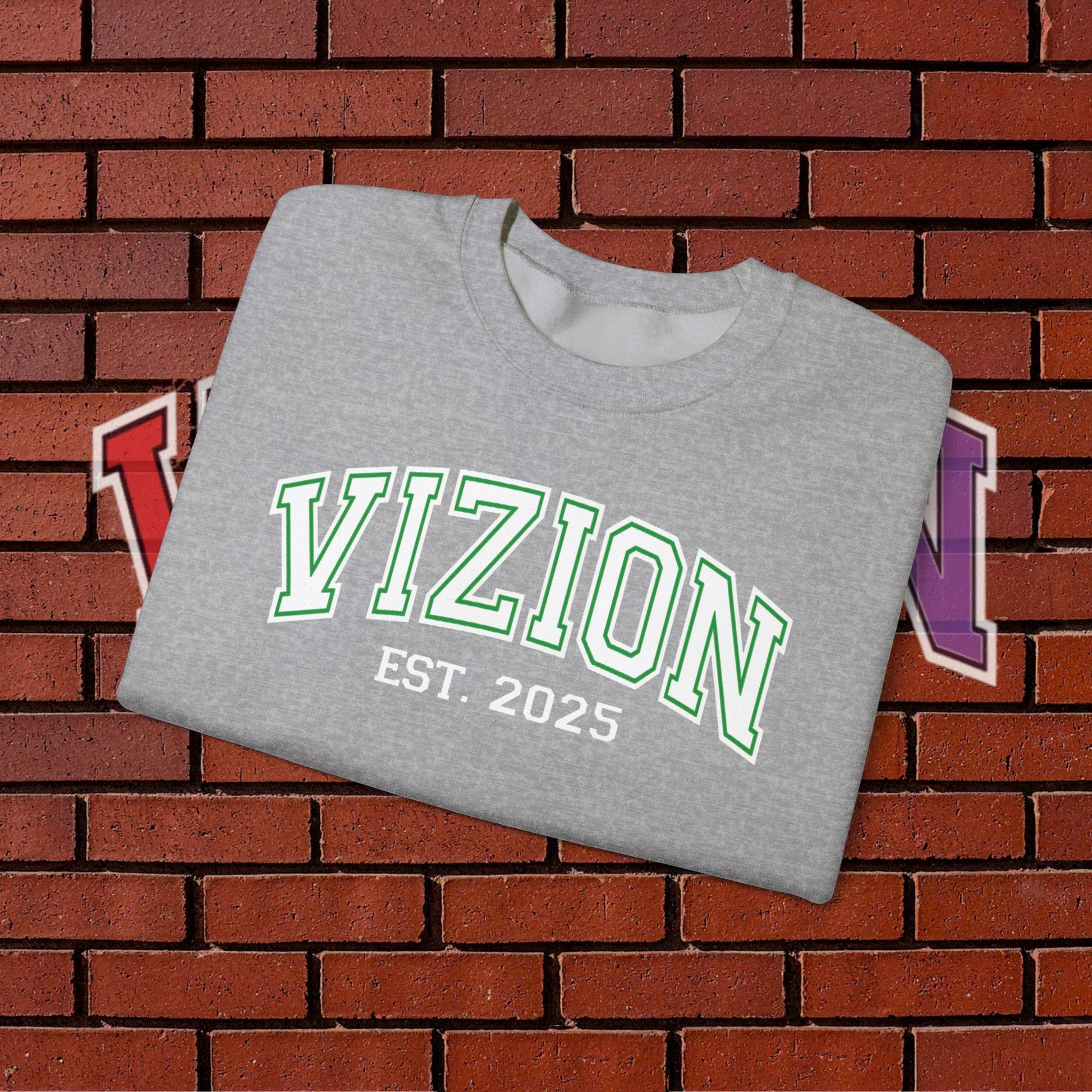 Collegiate VIZION (Green) Crewneck Sweatshirt