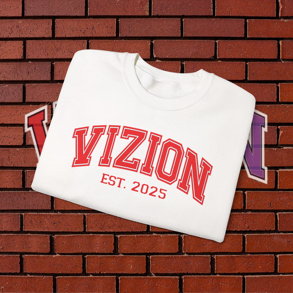 Collegiate VIZION (Red) Crewneck Sweatshirt