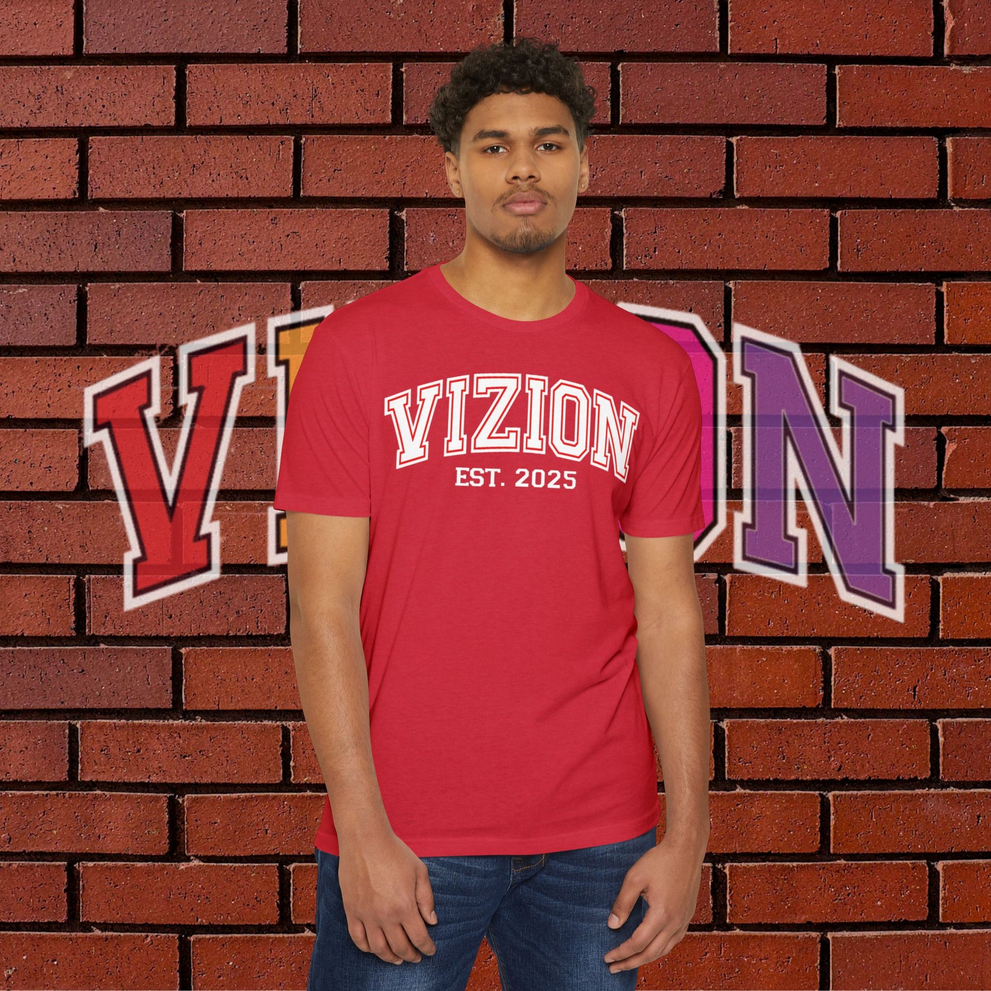 Collegiate VIZION (Red) Unisex T-Shirt